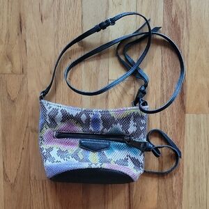 Aimee Kestenberg Rainbow Snakeskin Crossbody Bag